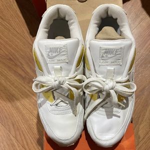 AIR MAX 90 (GS), Size 6.5 Youth, WHITE